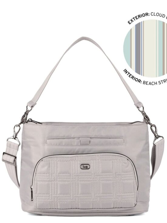 lug Handbags - LUG - ** Newest Version ** - Samba 2 Convertible Crossbody Bag in Cloud Grey